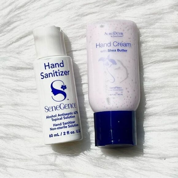 SeneDerm Hand Cream and Sanitizer Bundle, New and Unused, Vegan and Cruelty Free - Picture 1 of 4